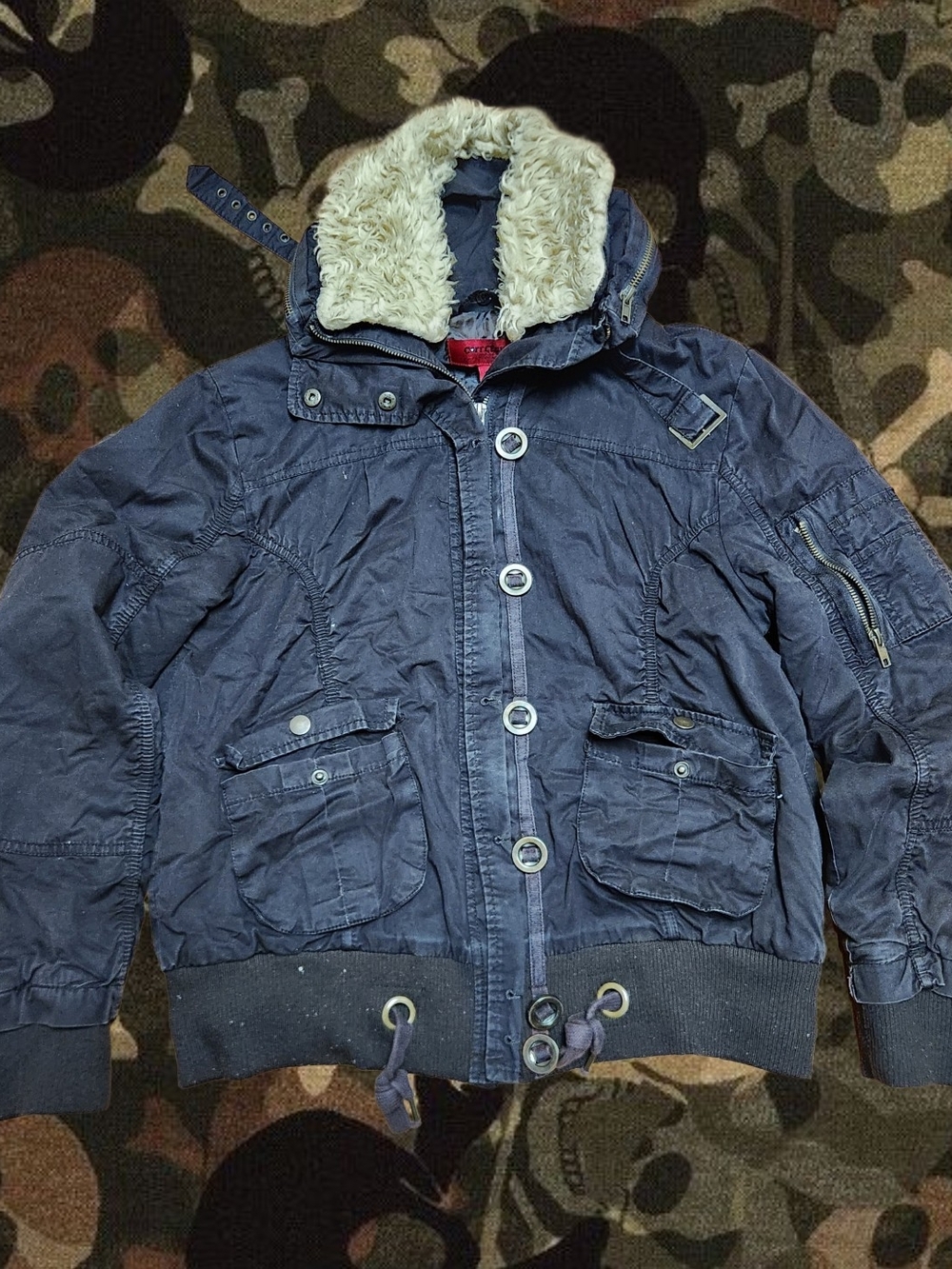 Brown Faux-Fur Hooded Winter Jacket